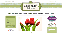 Desktop Screenshot of calicohutchquiltshop.com